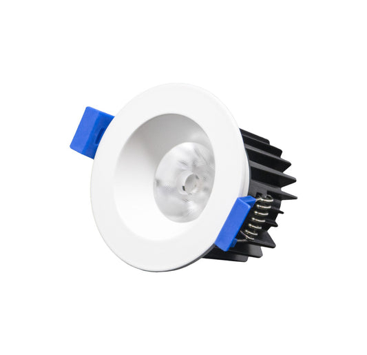 2" 5CCT LED Baffle Regressed Fixture White/Black