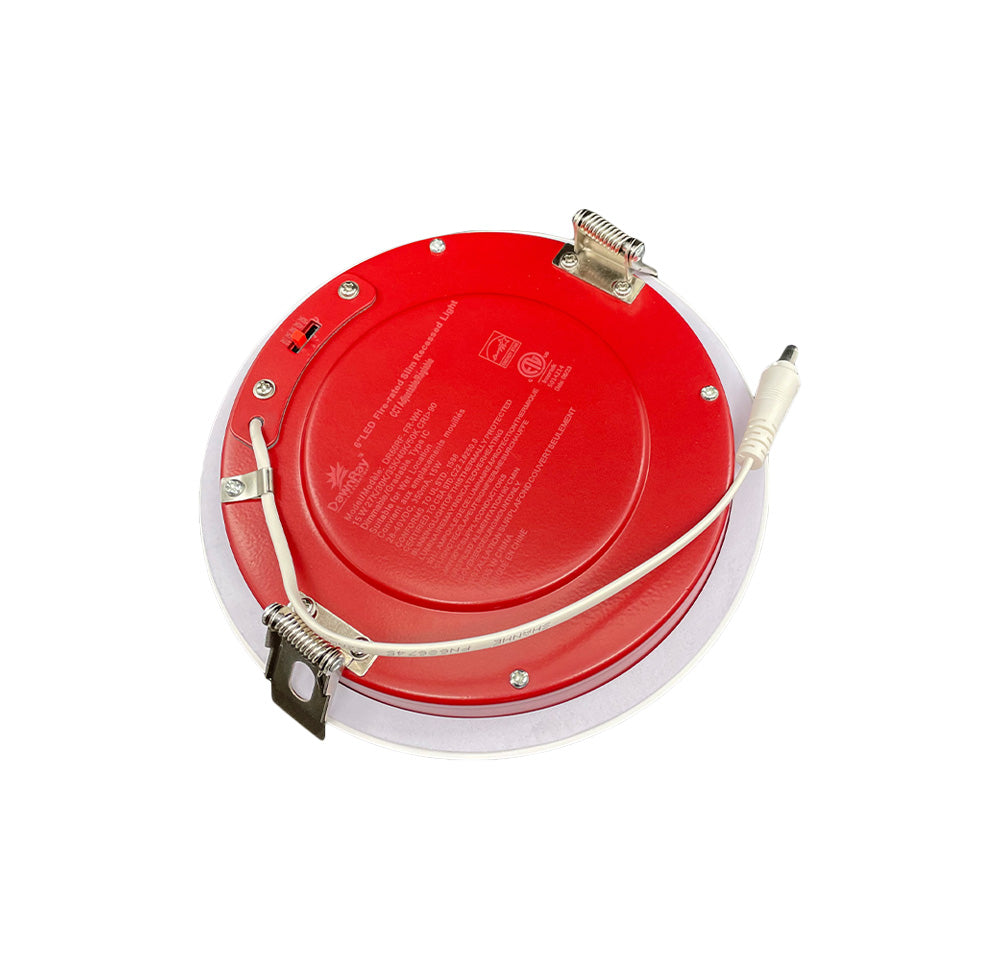 6"LED Slim Panel Round Fire Rated