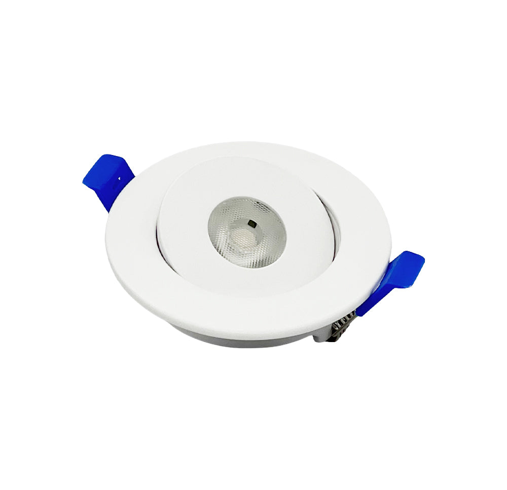 2" 5CCT LED Gimbal Recessed Fixture Round - White