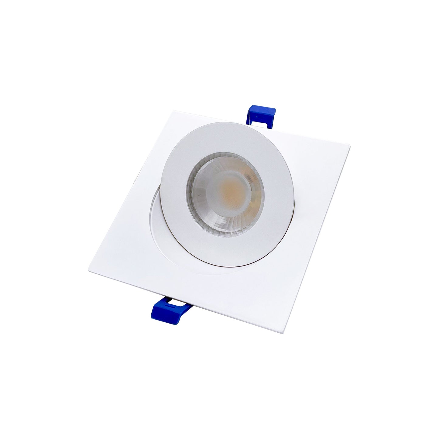 4" 5CCT LED Recessed Lighting Gimbal Square White/Black/Brushed Nickel