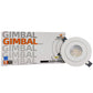 DawnRay 4" LED Slim Gimbal Round White